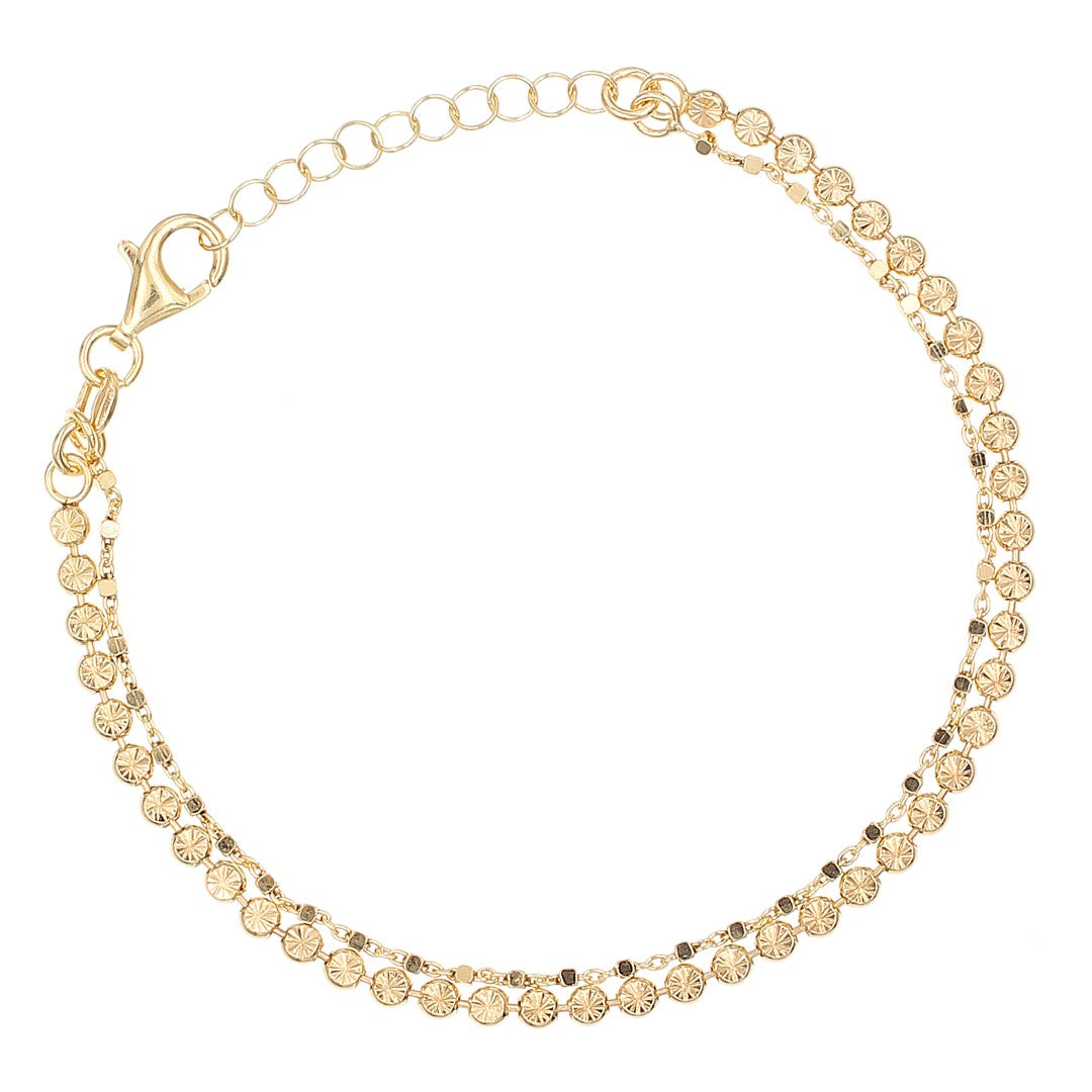 LILI BRACELET - Sterling Silver / 18k gold-plating