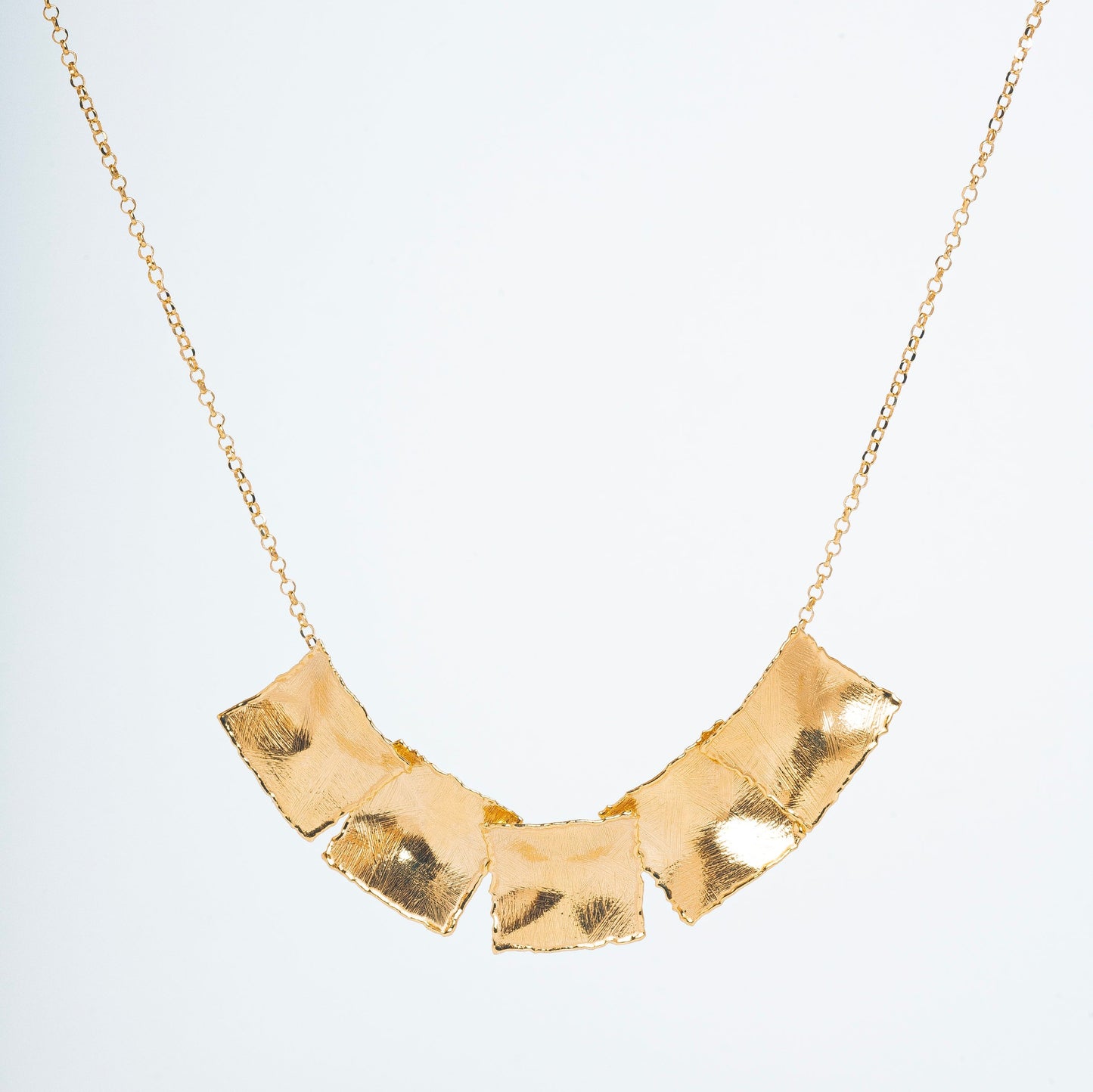 GAIA SQUARE NECKLACE - Sterling Silver / 18k Gold-plating