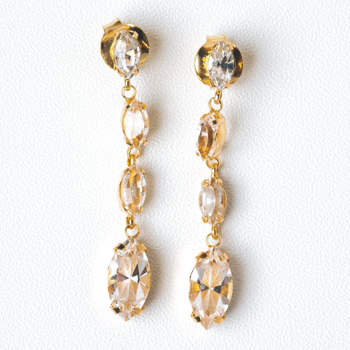 LUMI EARRINGS - Clear Crystals