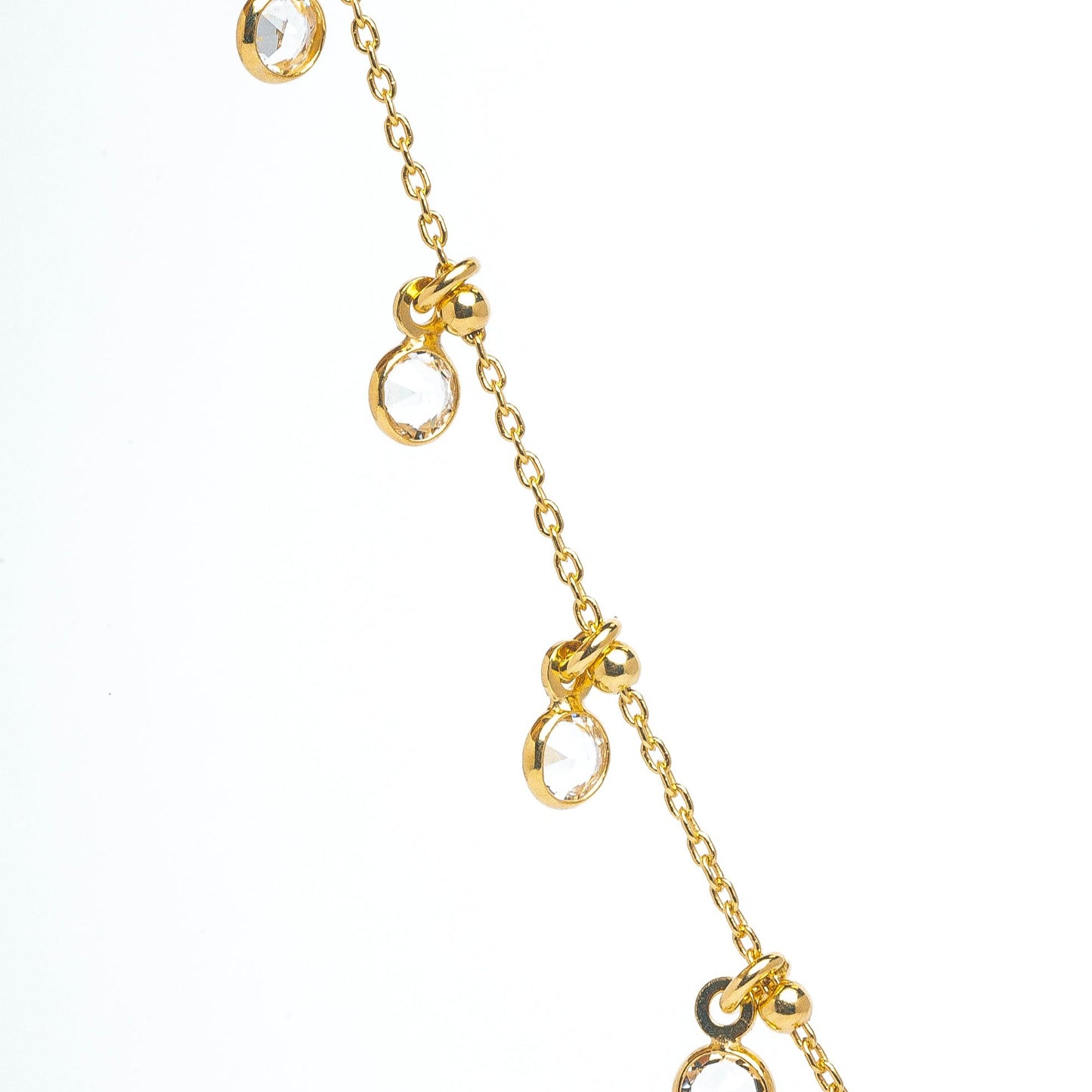 AAMU NECKLACE - CLEAR CRYSTALS