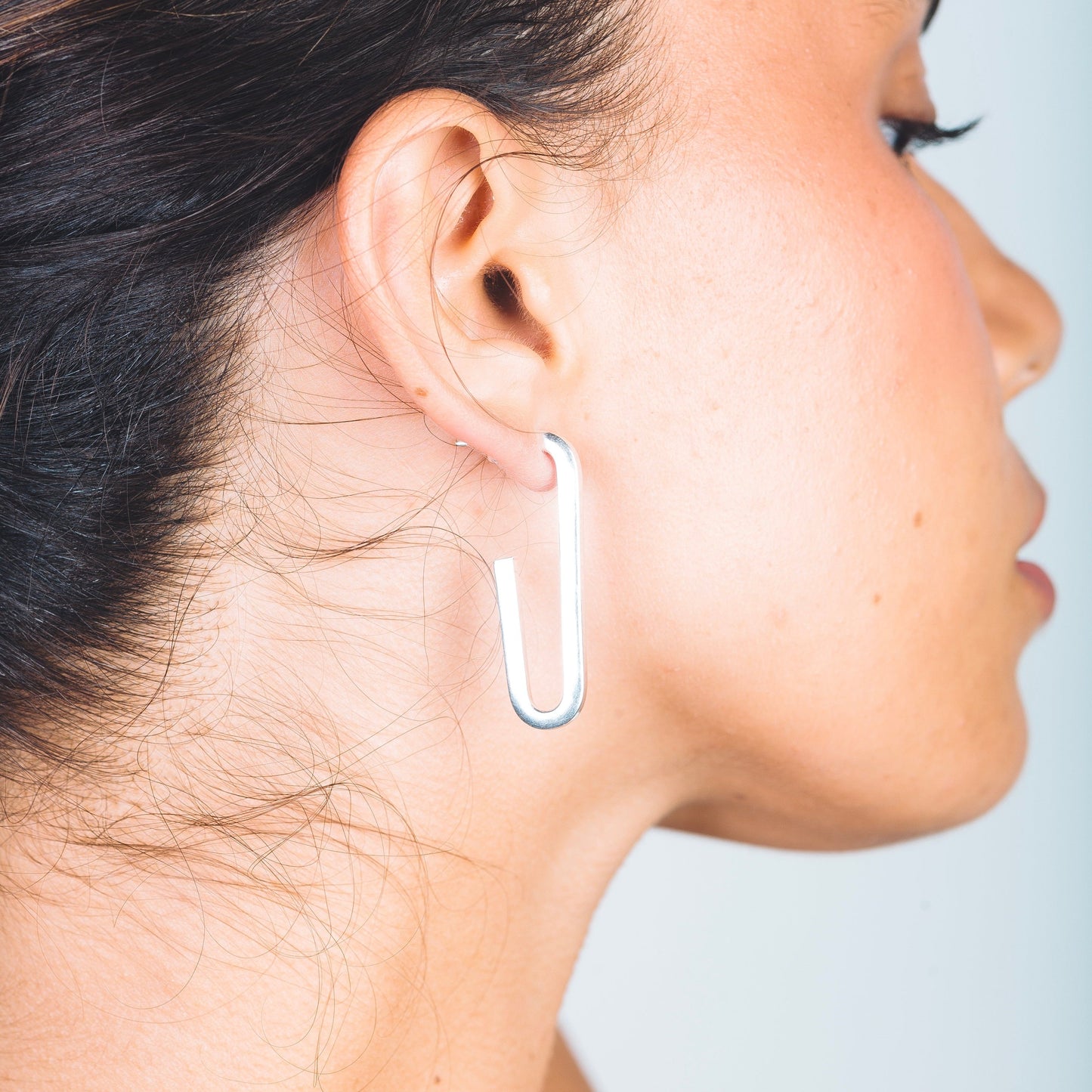 CLASSIC LOOP - Sterling silver / Rhodium plating