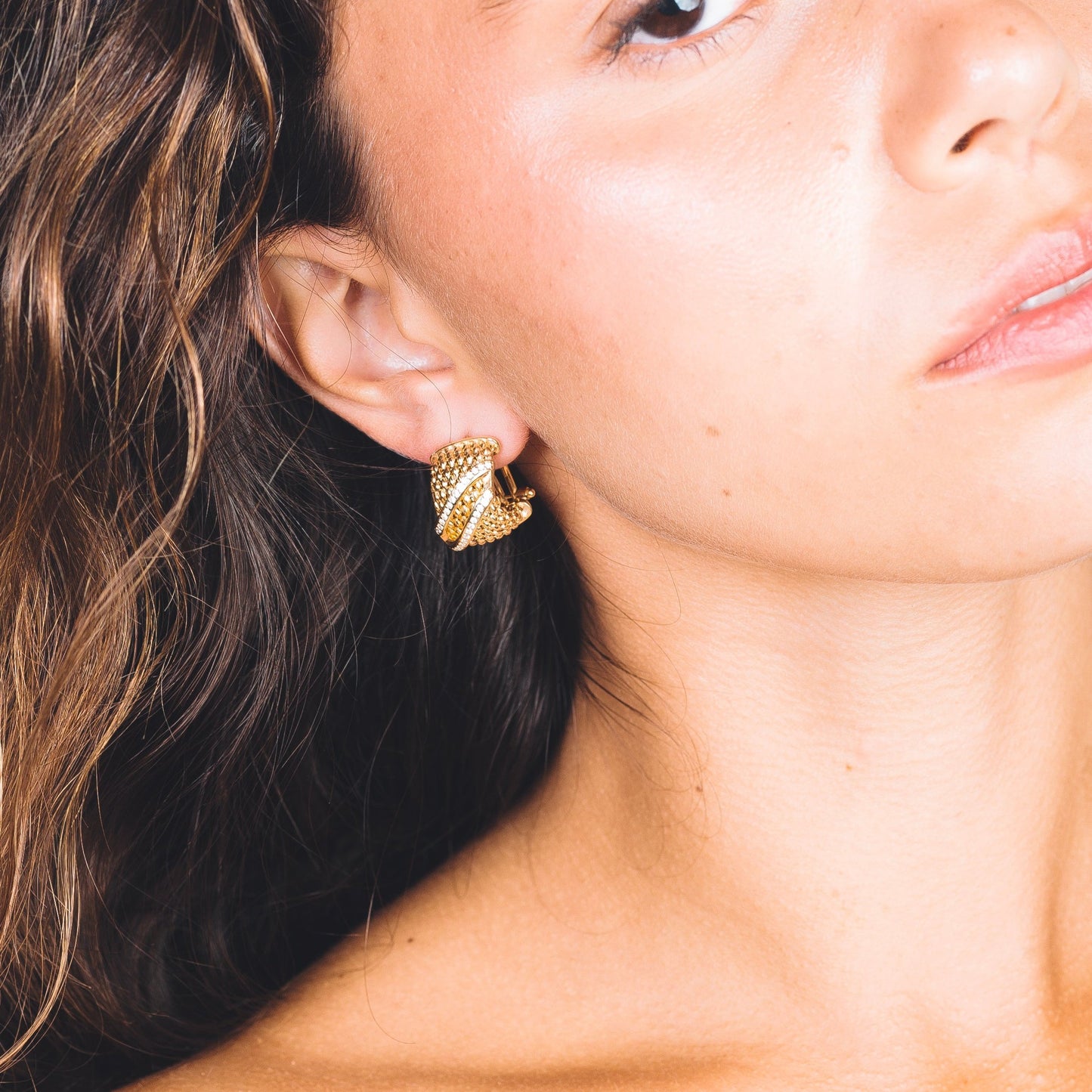 LYA EARRING - Sterling Silver / 18k gold-plating