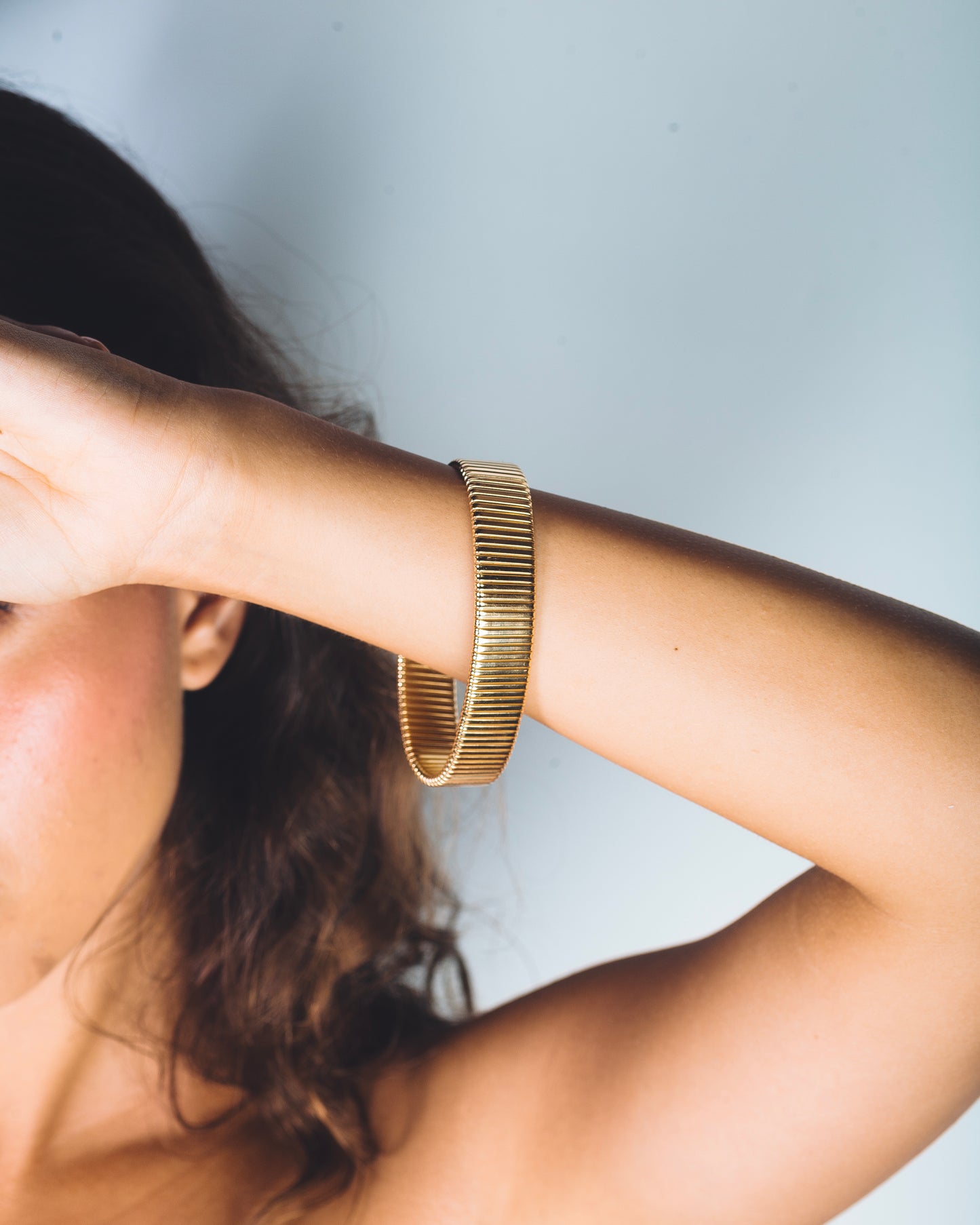 FRIDA LARGE BRACELET - Sterling Silver / 18k Gold-plating