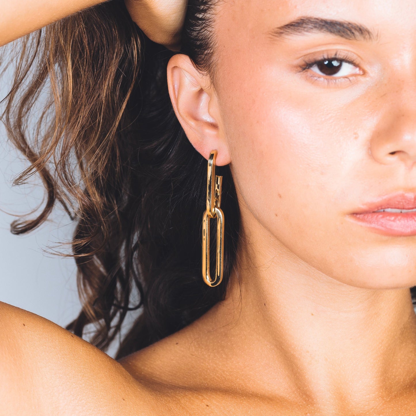 CLASSIC CHAIN EARRING - Sterling Silver / 18k Gold-plating
