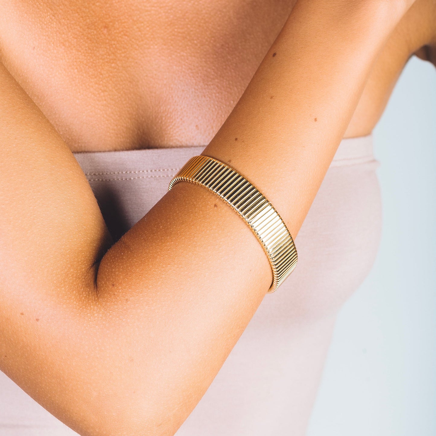 FRIDA LARGE BRACELET - Sterling Silver / 18k Gold-plating