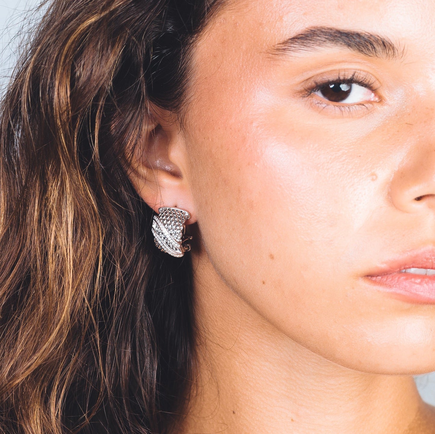 LYA EARRINGS - Sterling Silver / Rhodium plating