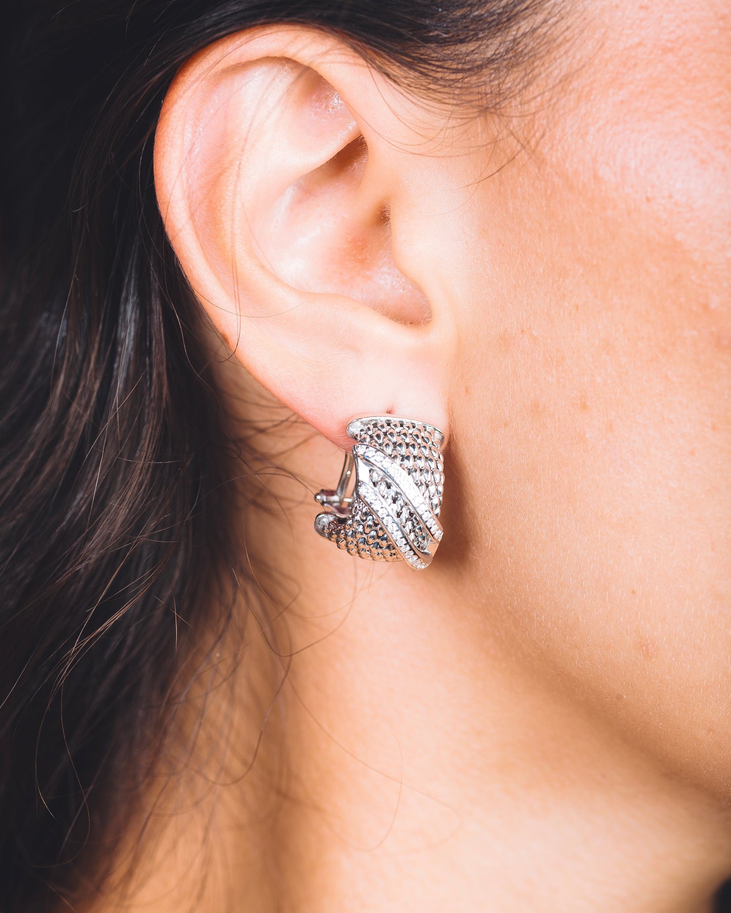 LYA EARRINGS - Sterling Silver / Rhodium plating