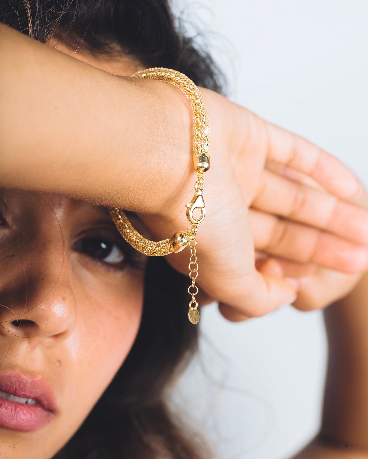 PULSERA ELYNA - Plata de ley / Baño de oro de 18k