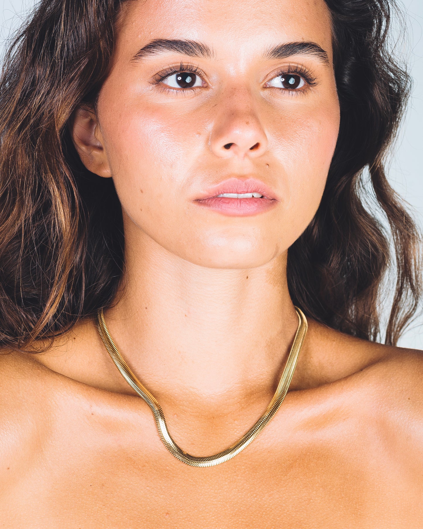FREJA SNAKE NECKLACE - 18K GOLD-PLATING