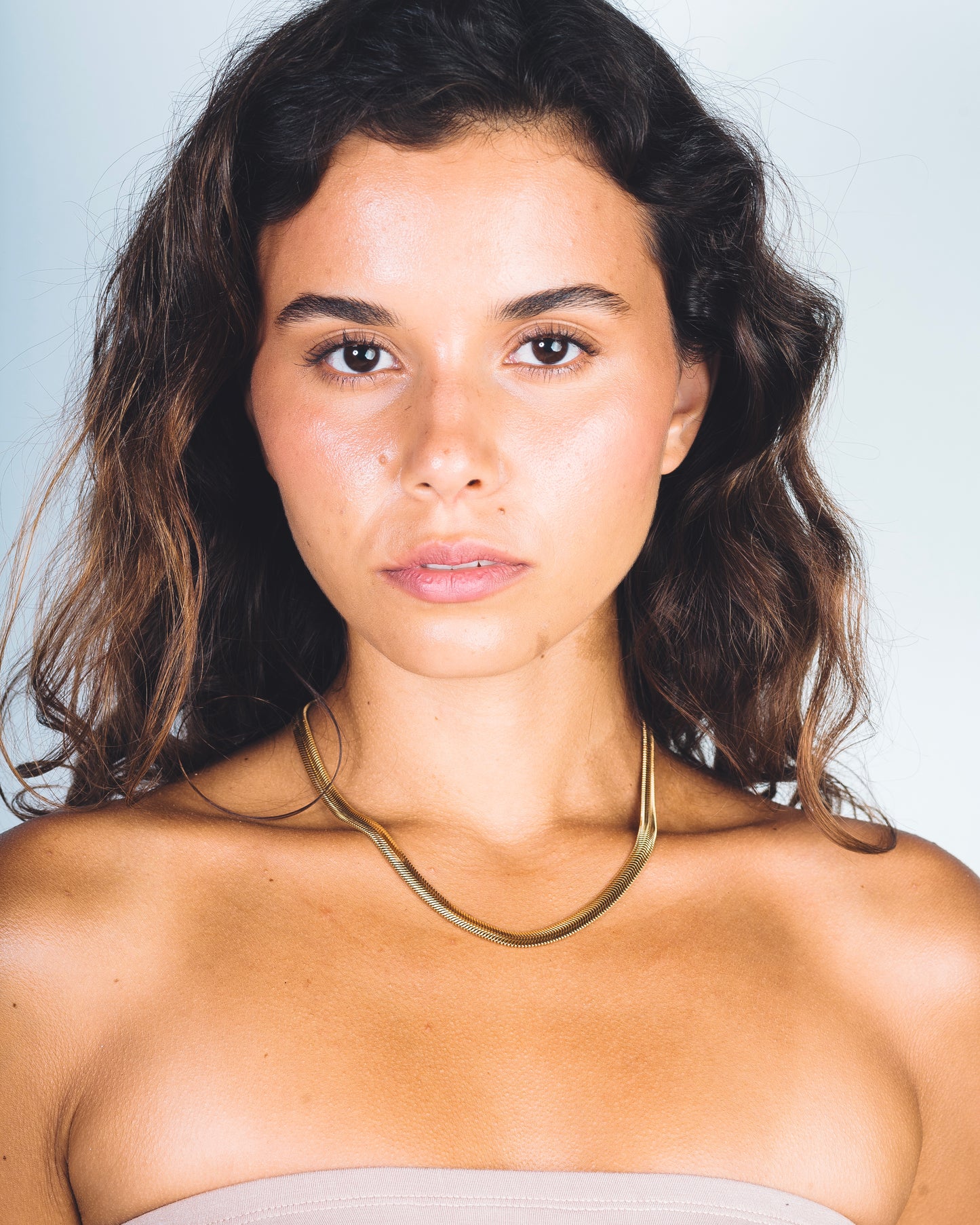 FREJA SNAKE NECKLACE - 18K GOLD-PLATING