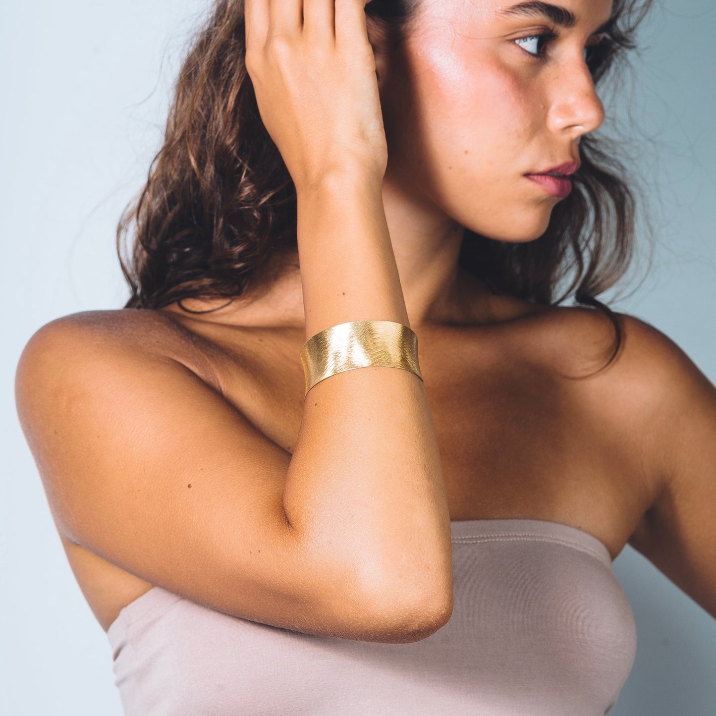 HEMERA CUFF BRACELET - 18k gold-plating