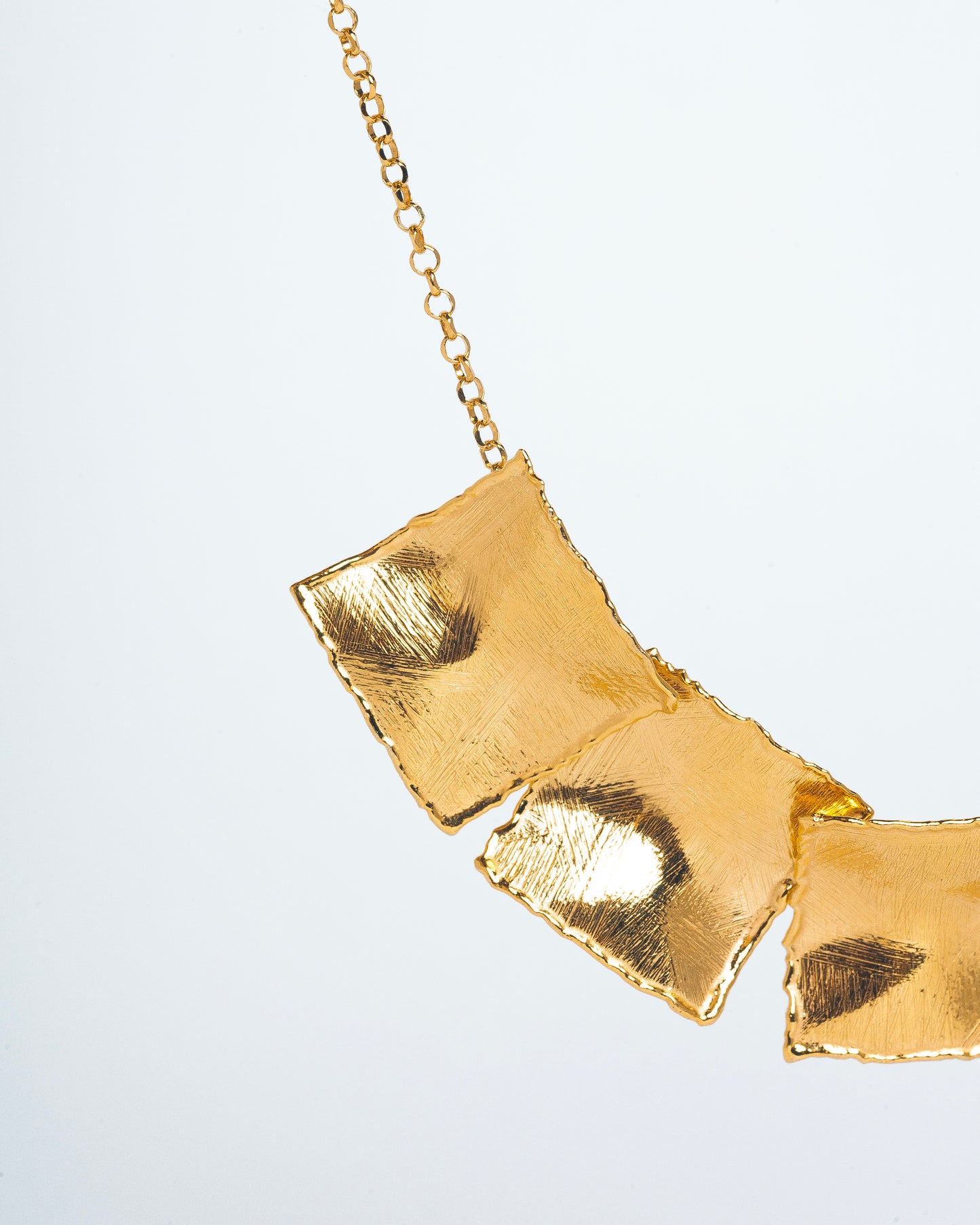 GAIA SQUARE NECKLACE - Sterling Silver / 18k Gold-plating