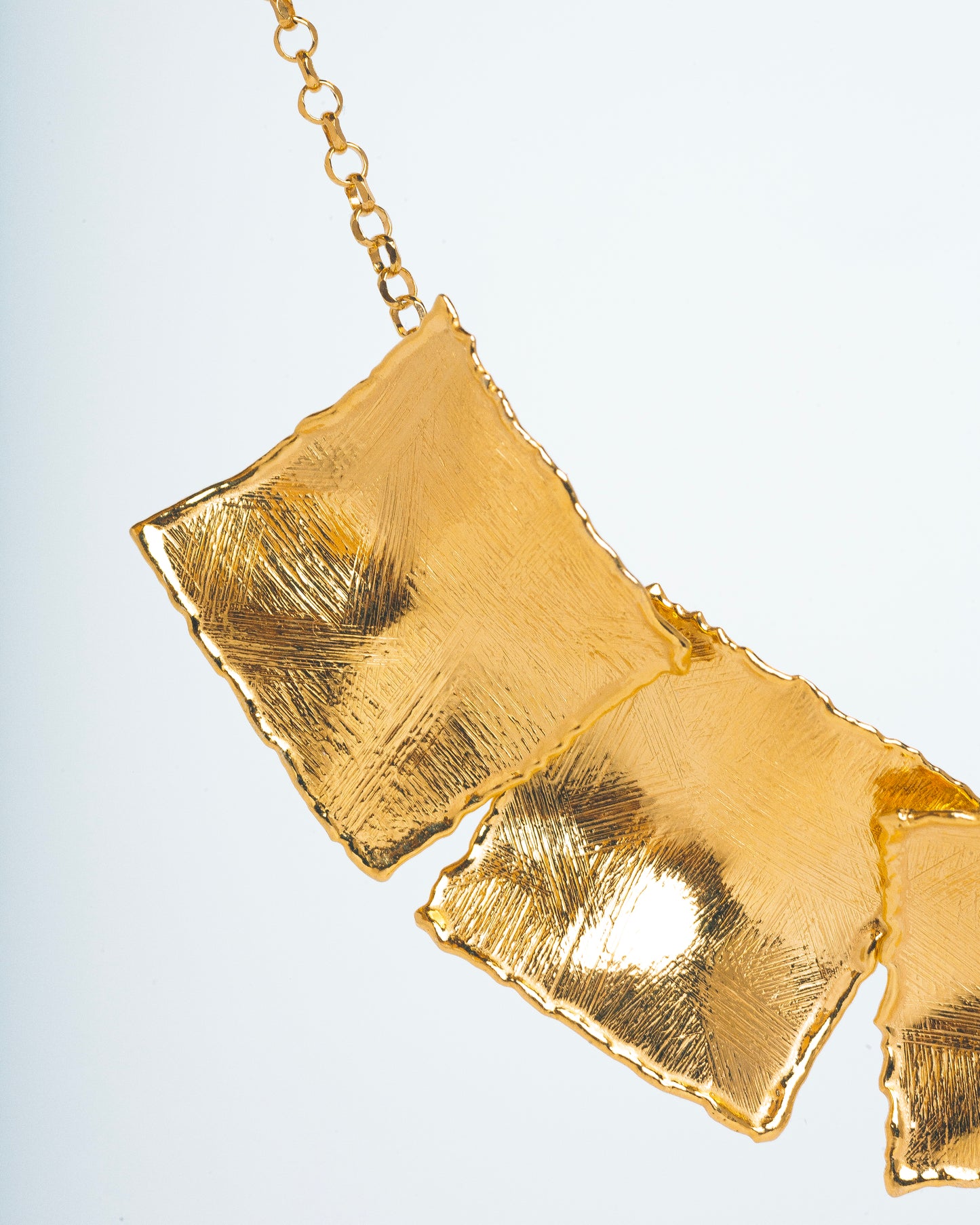 GAIA SQUARE NECKLACE - Sterling Silver / 18k Gold-plating