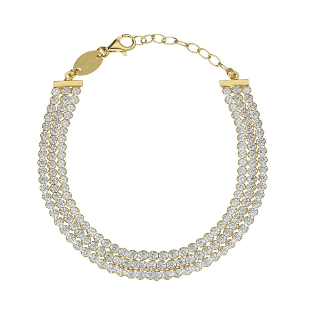 KUURA BRACELET - CLEAR CRYSTALS