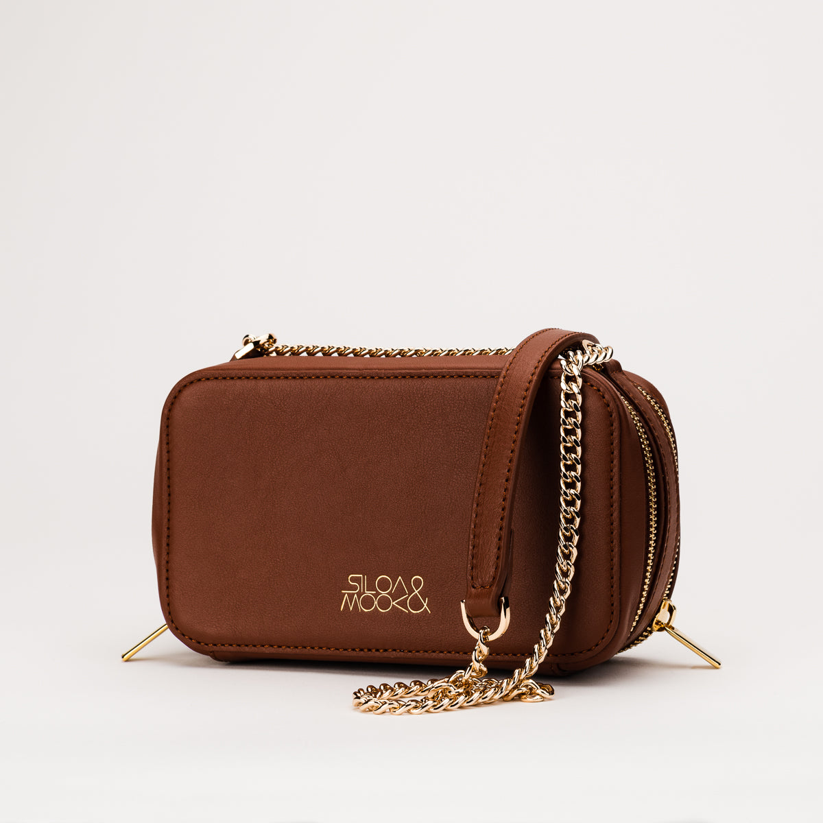 Bolso Maera con arte Mosaik - Marrón