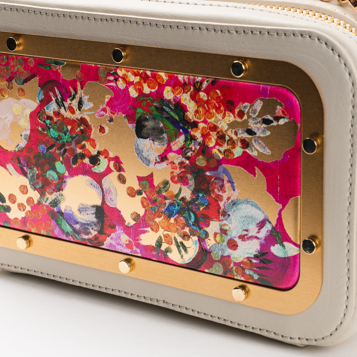 Bolso Maera con Lilyrose Art - Marfil