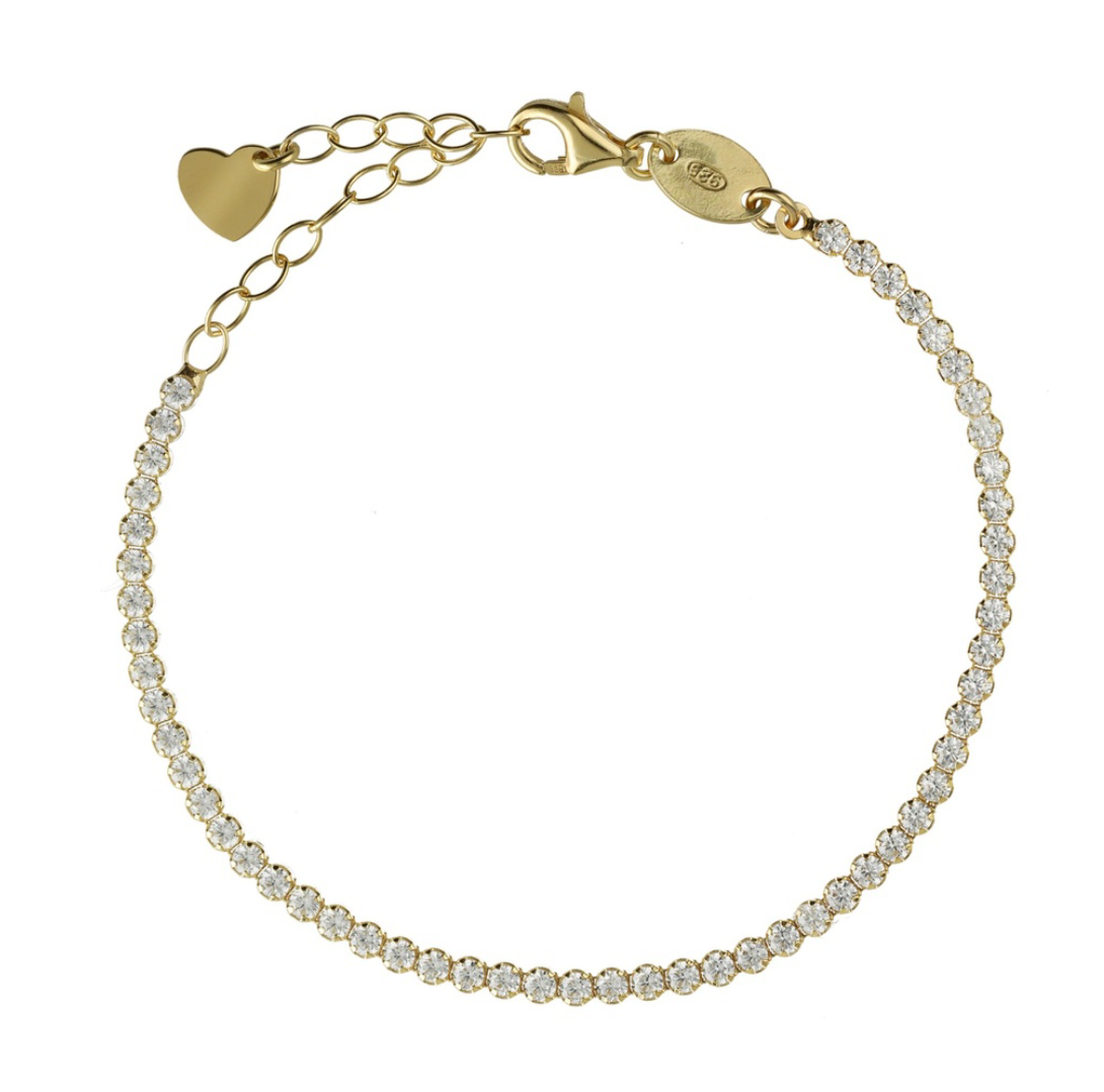 LUMI TENNIS BRACELET - CLEAR CRYSTALS