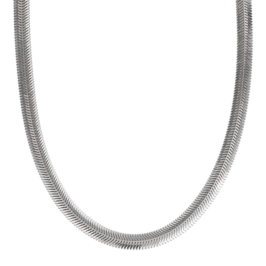 FREJA SNAKE NECKLACE - Sterling Silver / Rhodium-plating