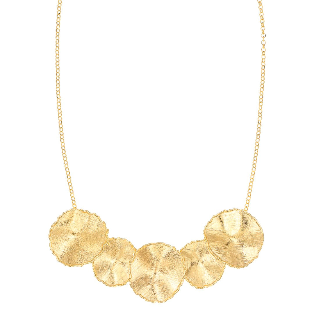 GAIA ROUND NECKLACE - STERLING SILVER / 18K GOLD-PLATING