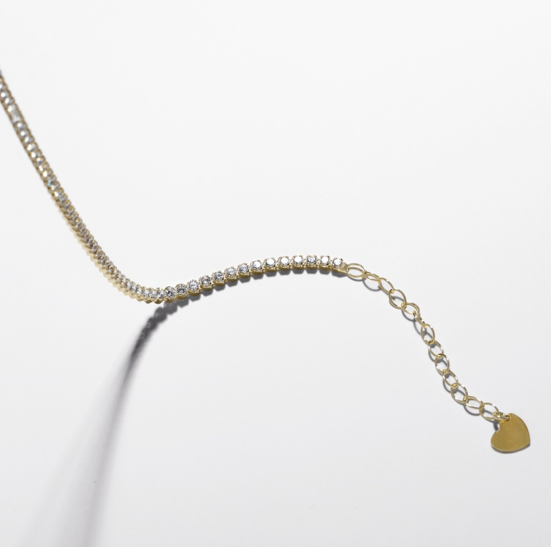 LUMI TENNIS BRACELET - CLEAR CRYSTALS