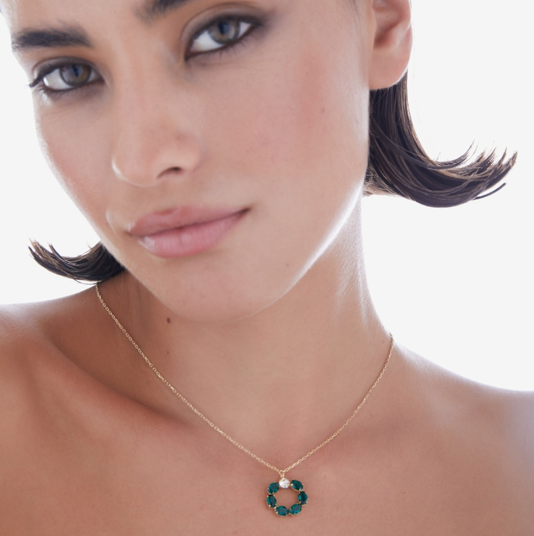 CELIA NECKLACE - Colorful Crystals
