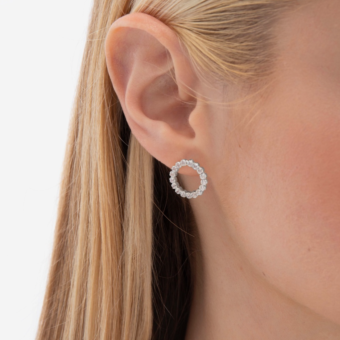 VALO EARRINGS - CLEAR CRYSTALS