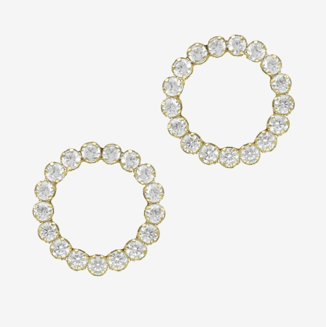 VALO EARRINGS - CLEAR CRYSTALS