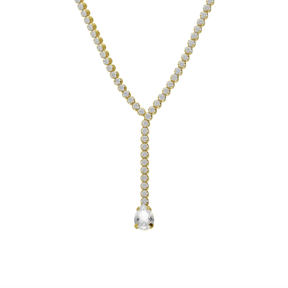LUMI NECKLACE - CLEAR CRYSTALS