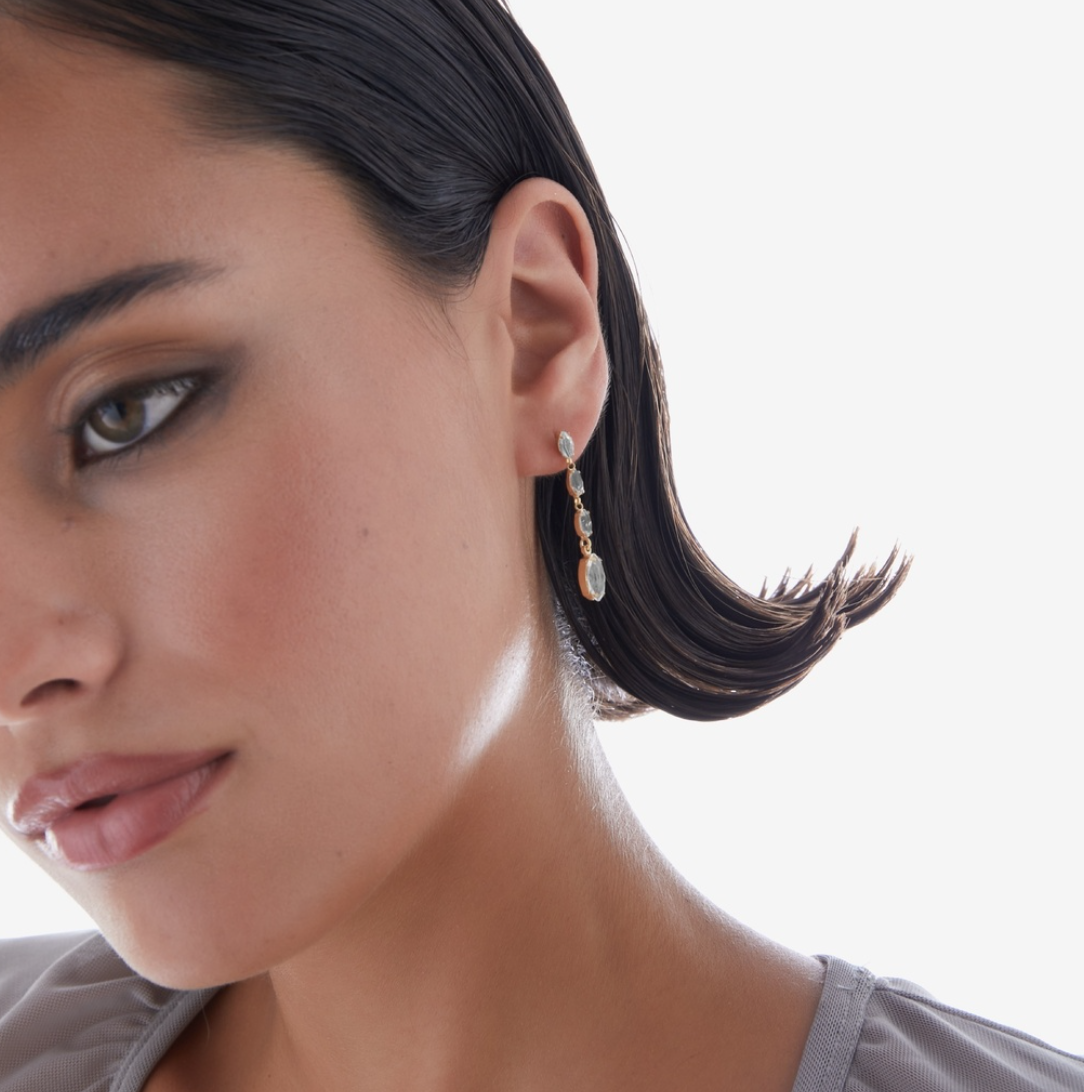 LUMI EARRINGS - Clear Crystals
