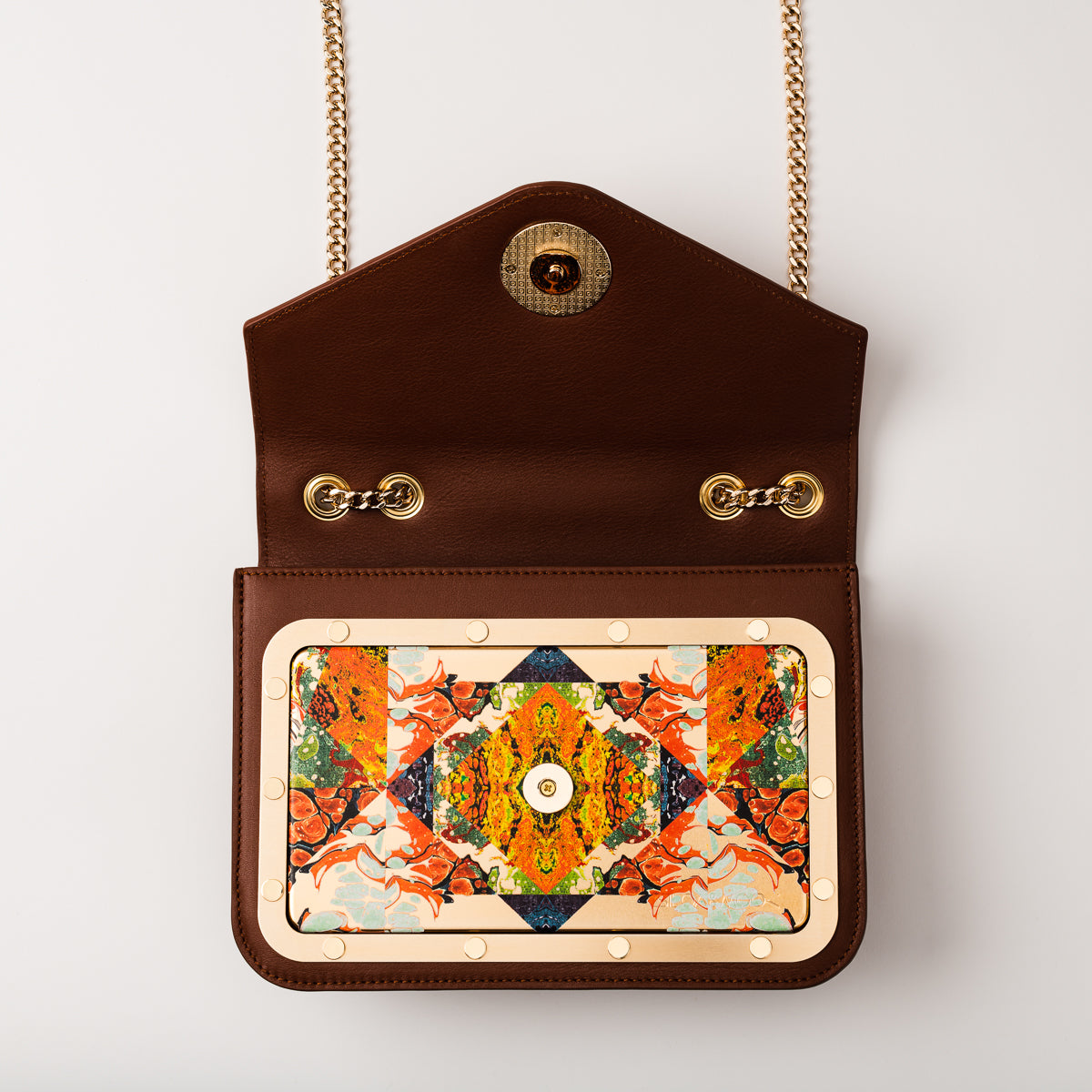 Balera large with Mosaic art - Brown