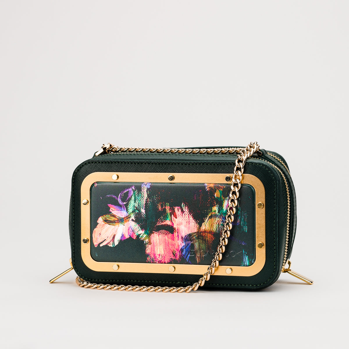 Maera bag with Racing green Art - Green