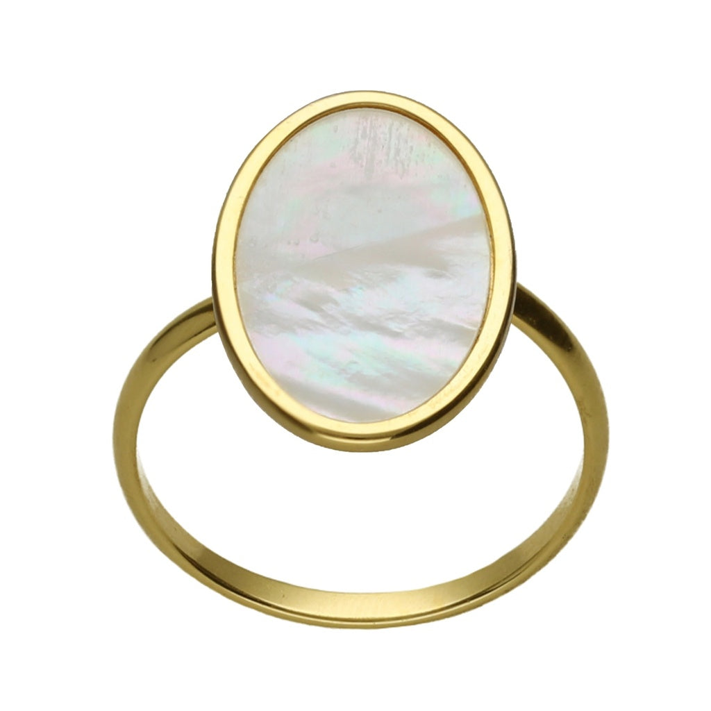 Wyan oval ring - Mother of Pearl