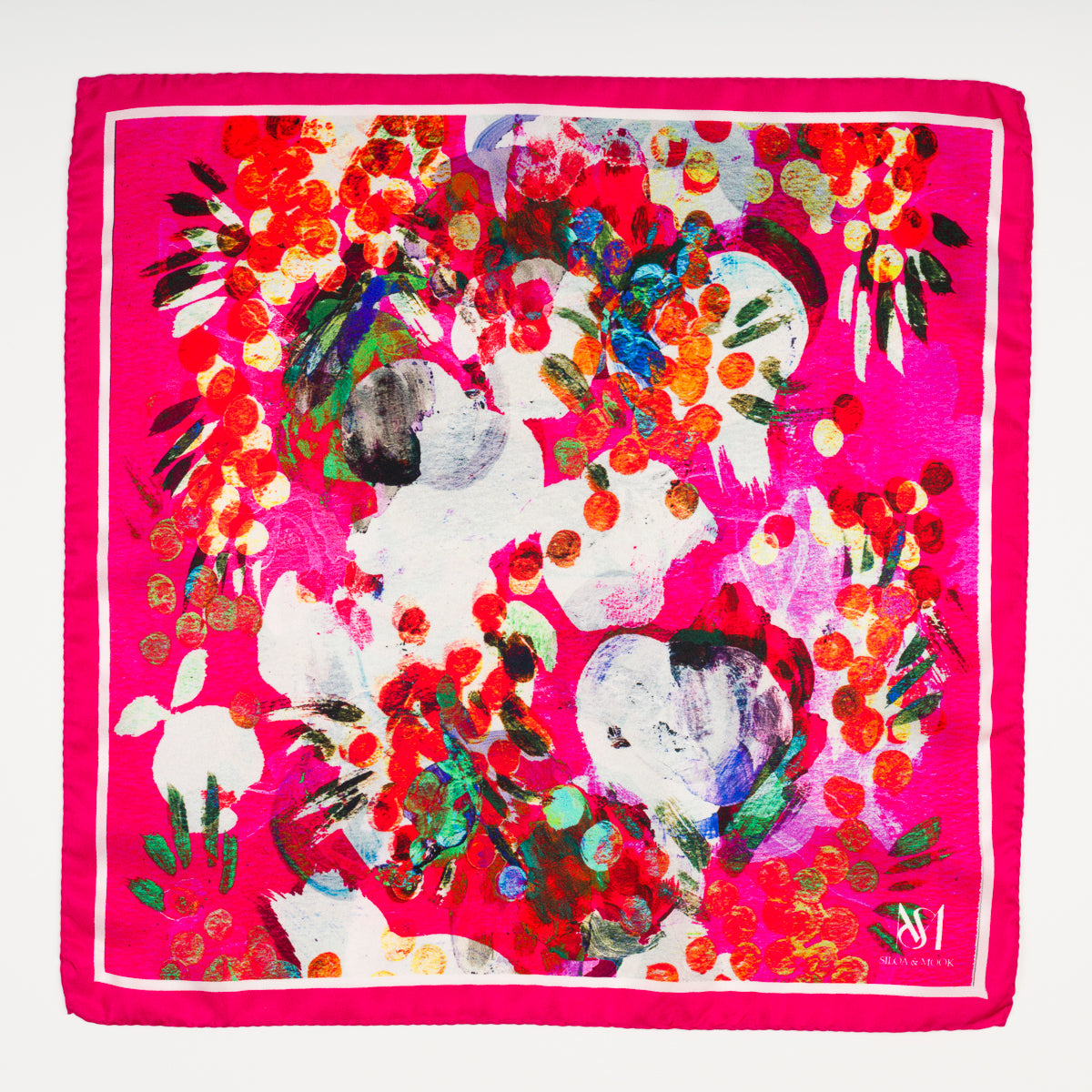 Silk Scarf 90 - Lilyrose Pink