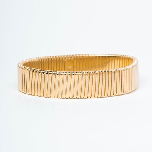 FRIDA LARGE BRACELET - Sterling Silver / 18k Gold-plating