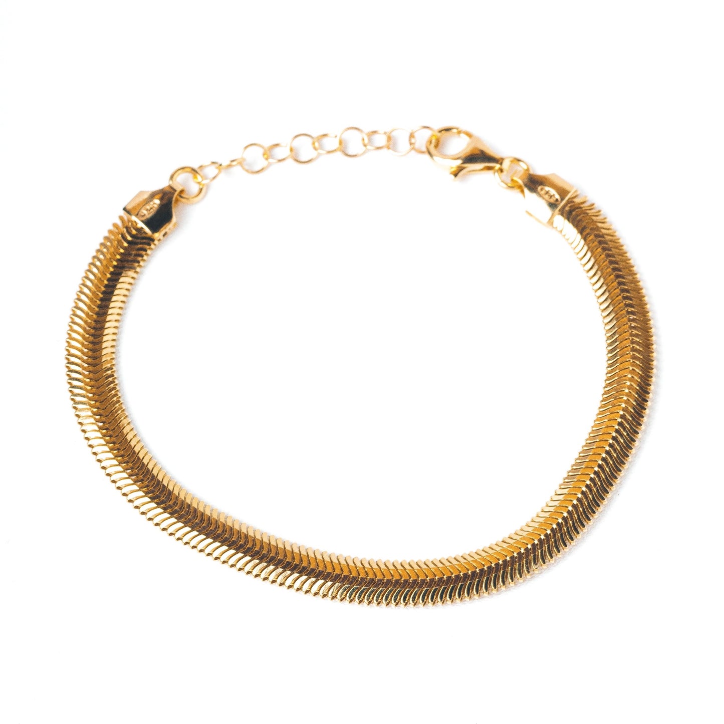 FREJA SNAKE BRACELET -  Sterling Silver / 18k Gold-plating