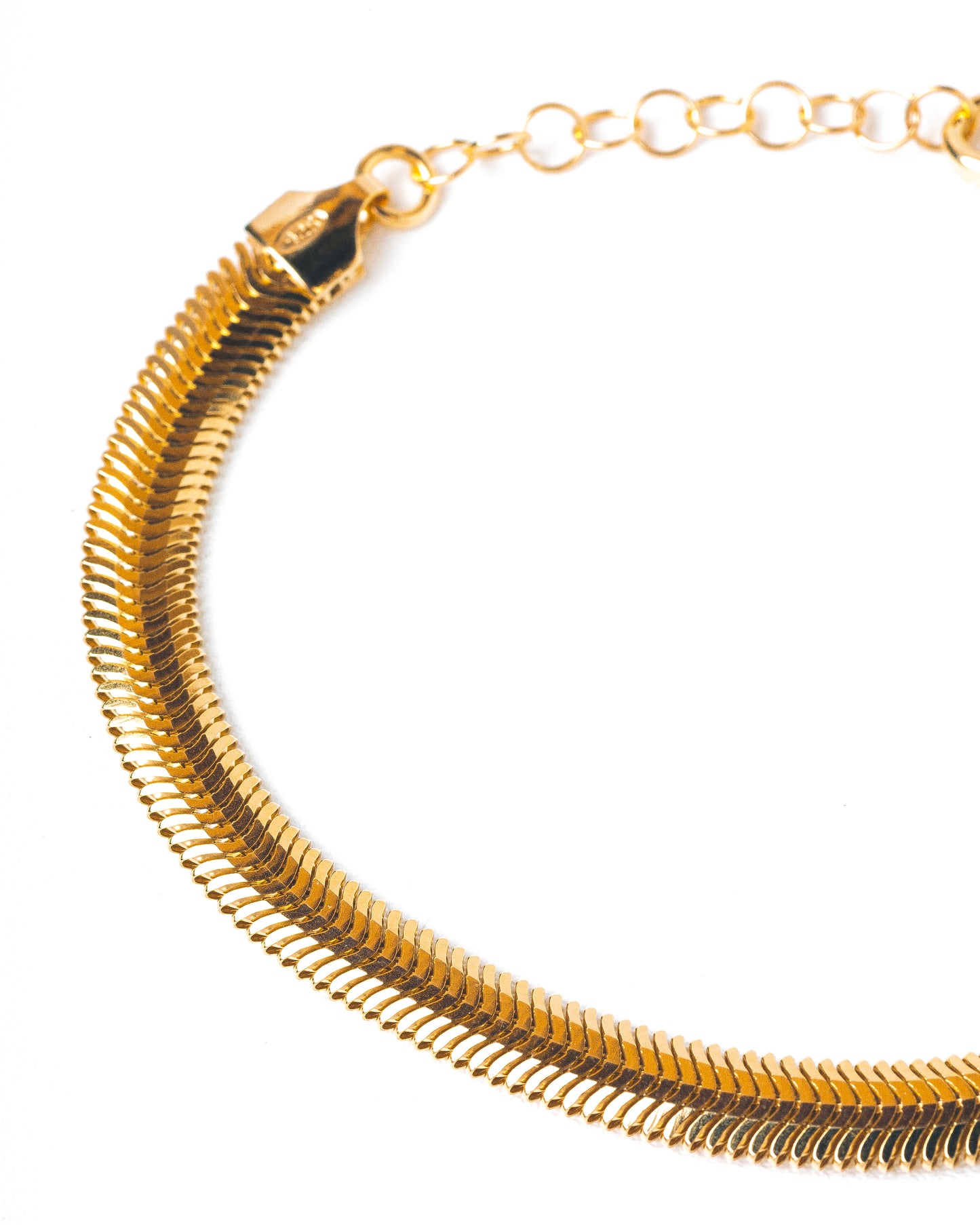 FREJA SNAKE BRACELET -  Sterling Silver / 18k Gold-plating