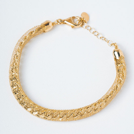 ELYNA BRACELET - Sterling Silver / 18k Gold-plating