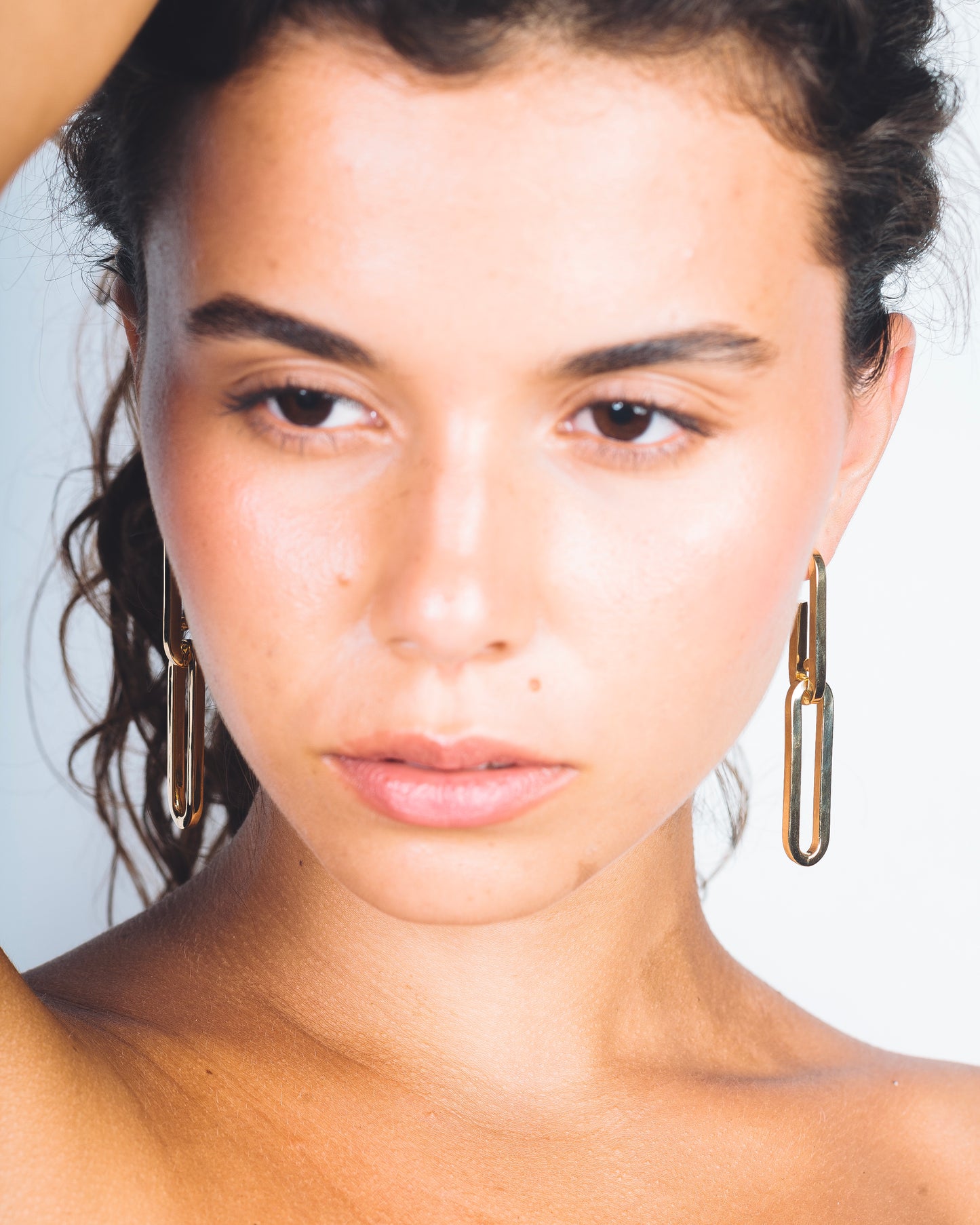 CLASSIC CHAIN EARRING - Sterling Silver / 18k Gold-plating