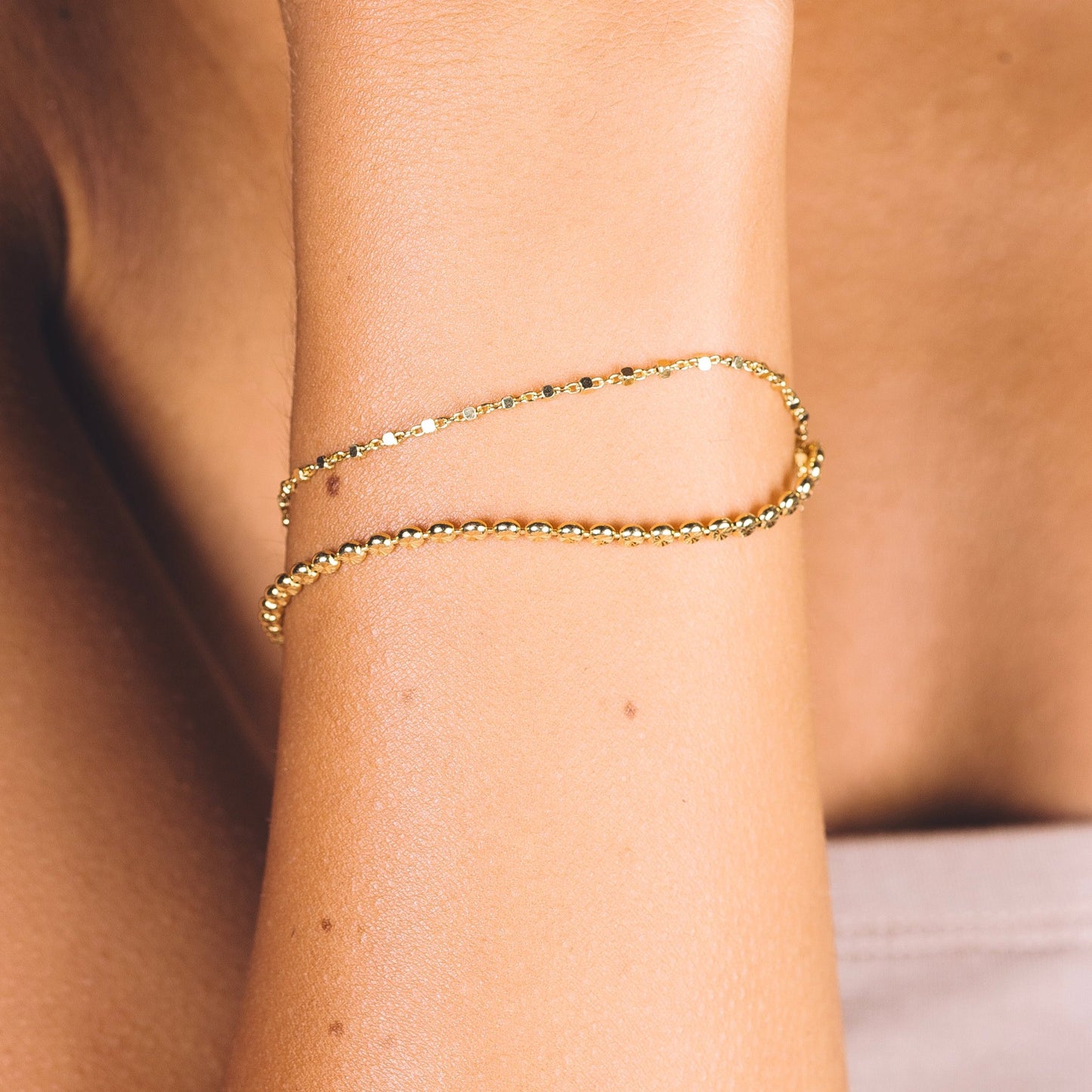 LILI BRACELET - Sterling Silver / 18k gold-plating