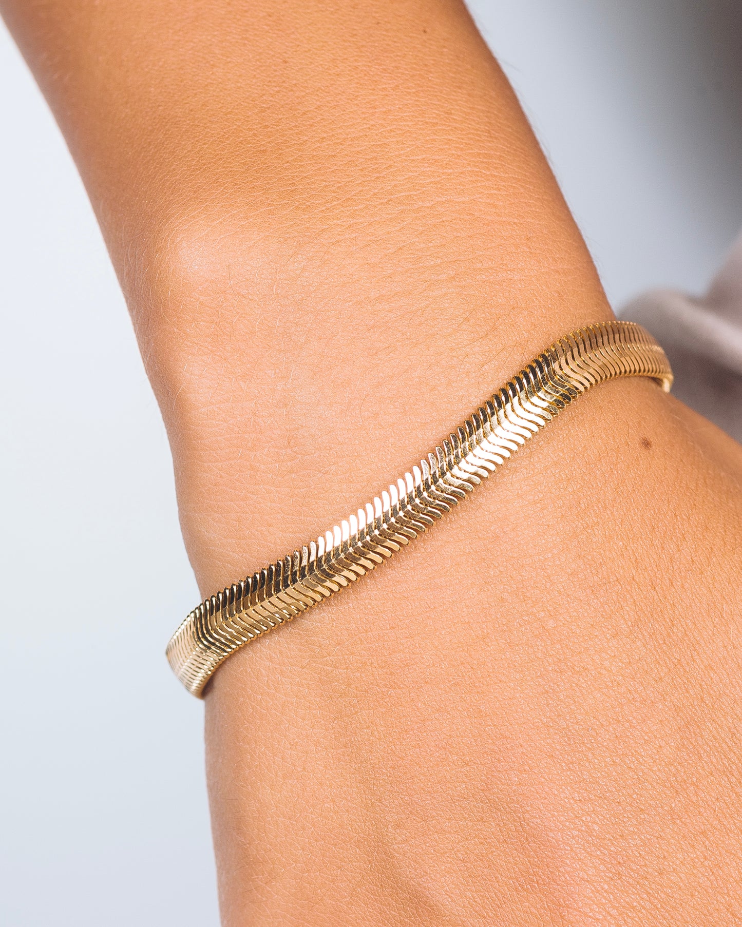 FREJA SNAKE BRACELET -  Sterling Silver / 18k Gold-plating