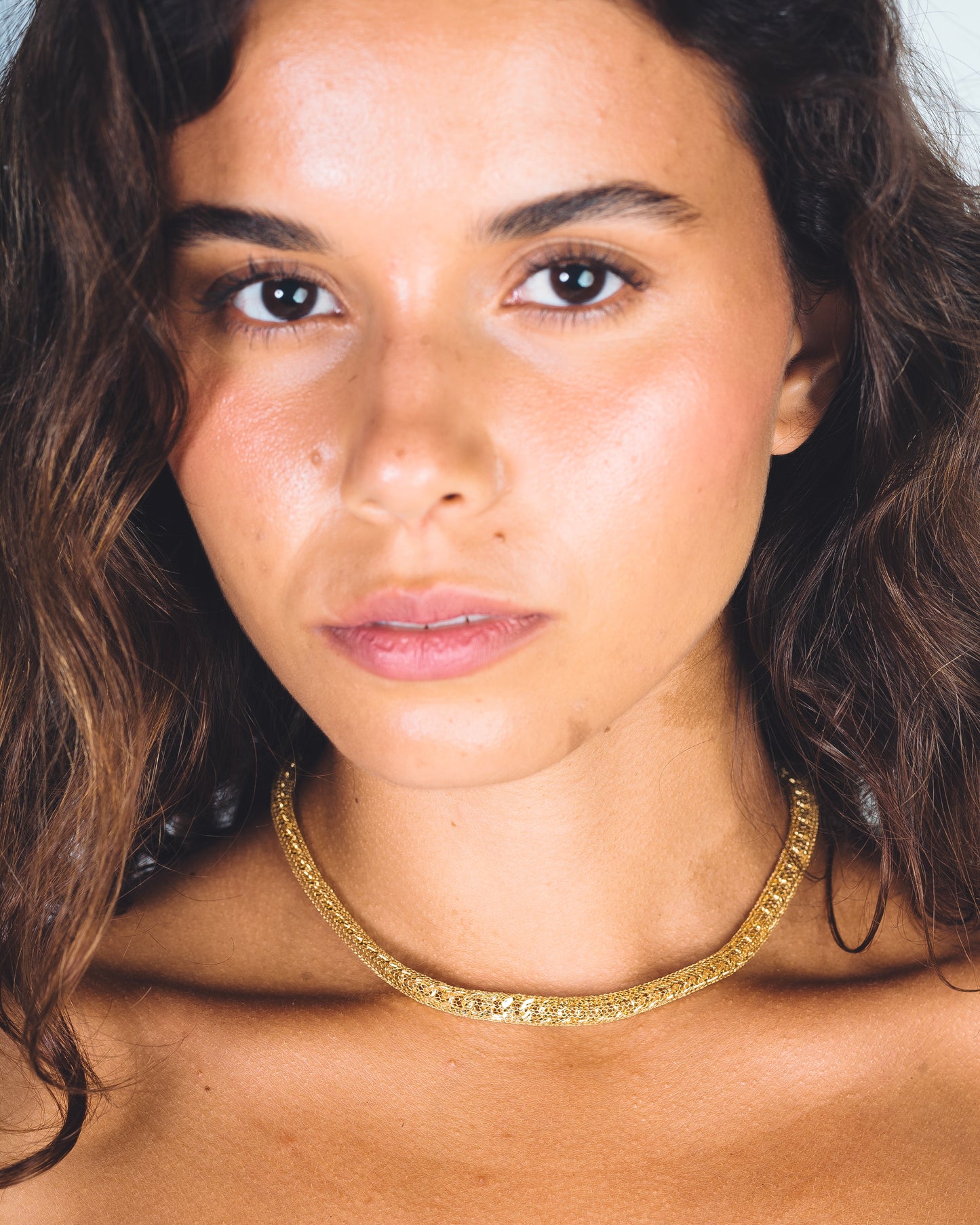 COLLAR ELYNA - Plata de ley / Baño de oro de 18k