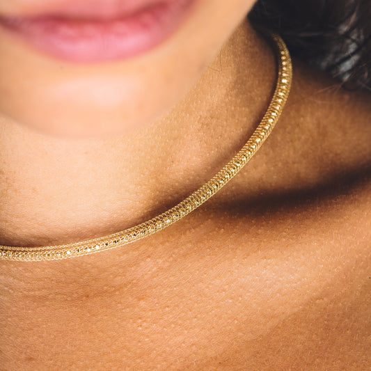 ELEA CHAIN NECKLACE - Sterling Silver /  18k Gold-plating