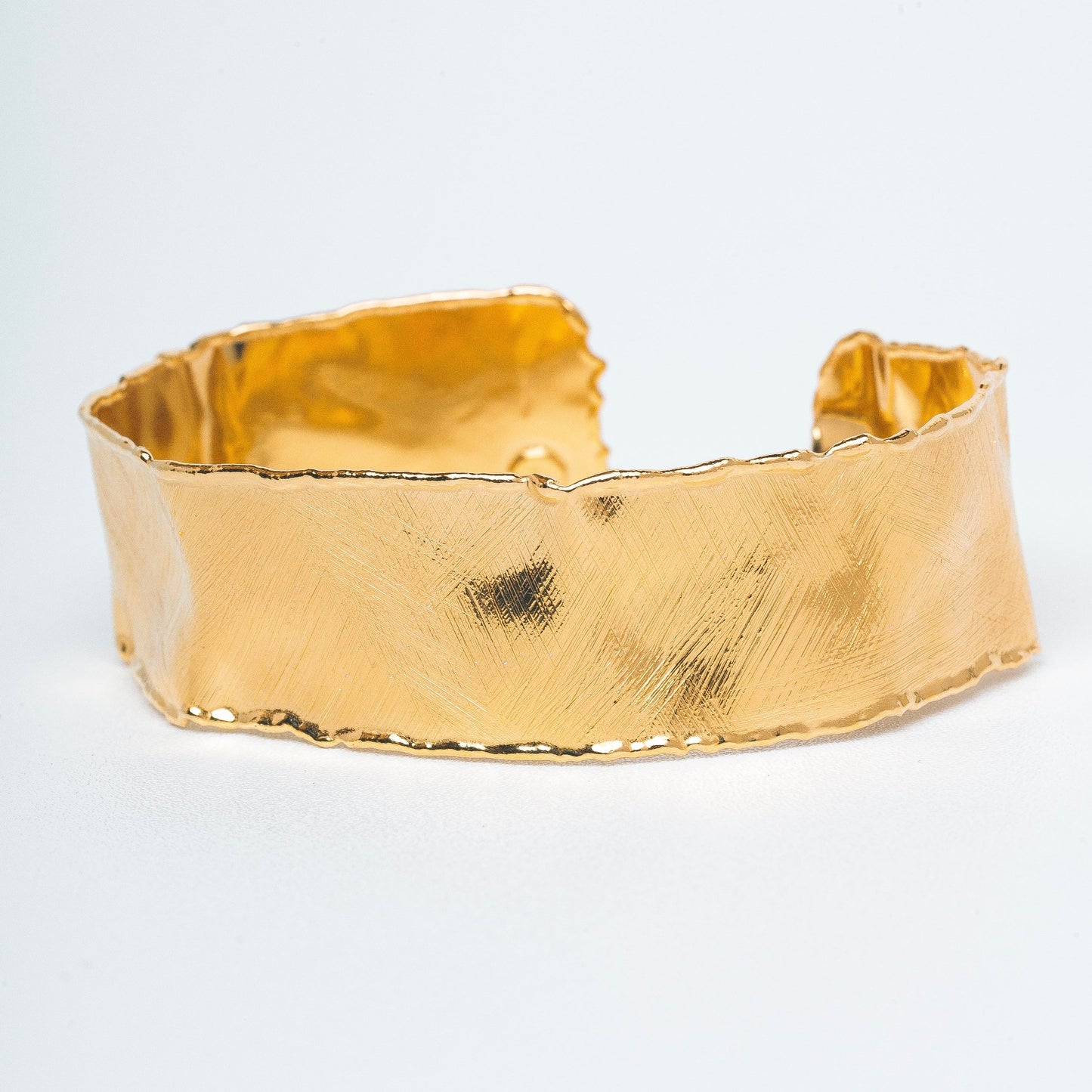 PULSERA GAIA CUFF - Plata de ley / baño de oro de 18k
