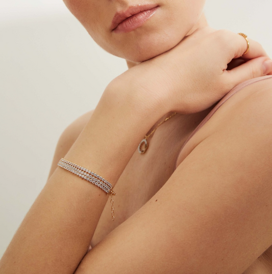 KUURA BRACELET - CLEAR CRYSTALS