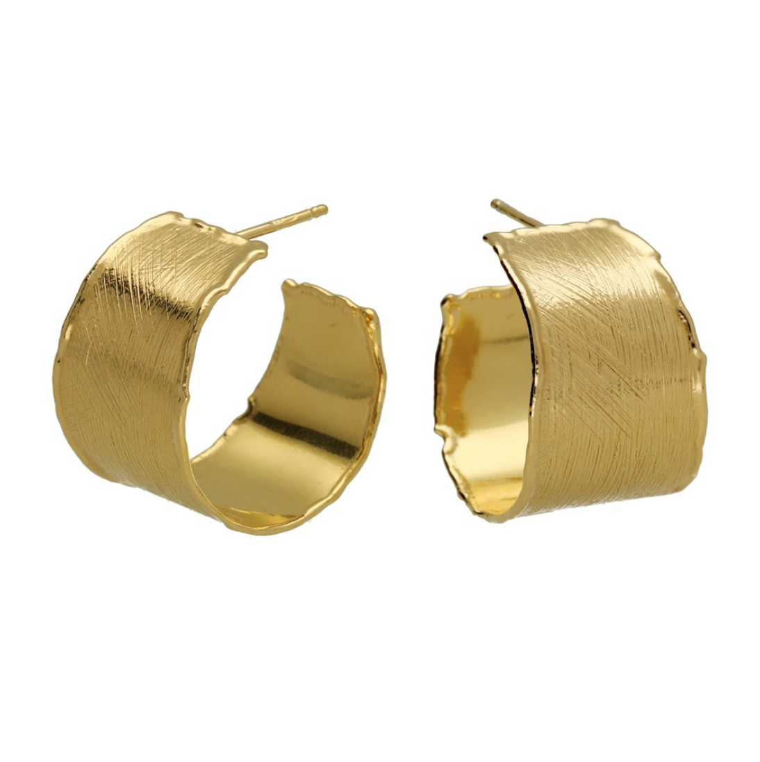 PENDIENTE ARO GAIA - PLATA DE LEY / BAÑO ORO 18K